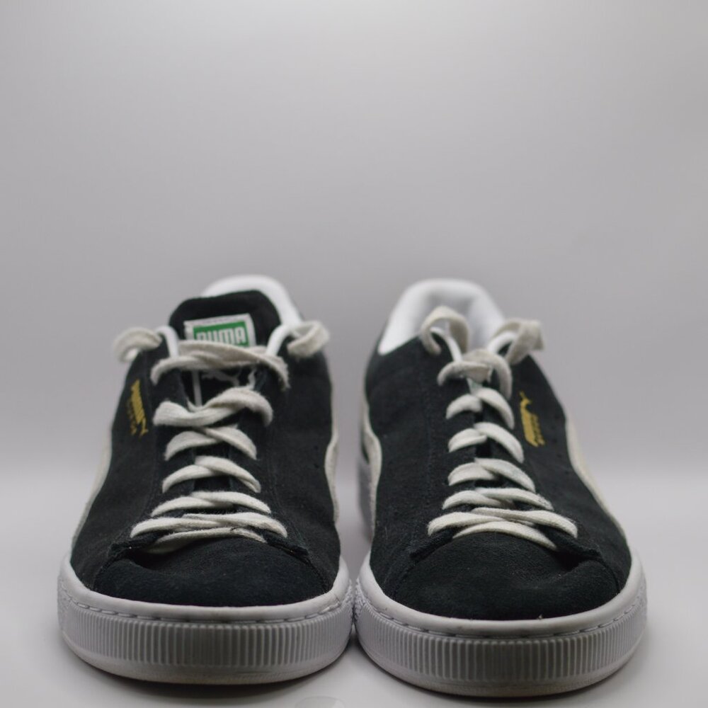 Womens Puma Black and White Suede Classic 21 Jr Size 6